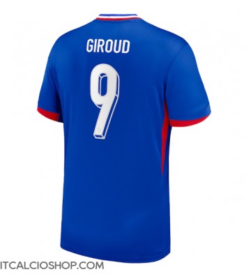 Francia Olivier Giroud #9 Prima Maglia Europei 2024 Manica Corta